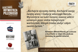 Red is Bad włączyło się także w akcję poparcia budowy pomnika rotmistrza Pileckiego w Warszawie