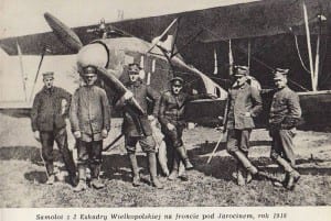 Samolot z 2. Eksadry Wielkopolskiej na froncie pod Jarocinem, rok 1918