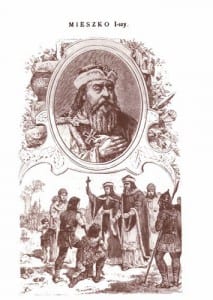 Wizerunek Mieszka I krzewiciela wiary -  Ksawery Pillati