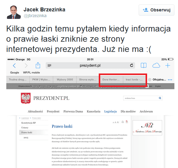 593px x 560px - Jacek Brzezinka i porno zakÅ‚adki. Wpadka posÅ‚a PO na Twitterze | wMeritum.pl