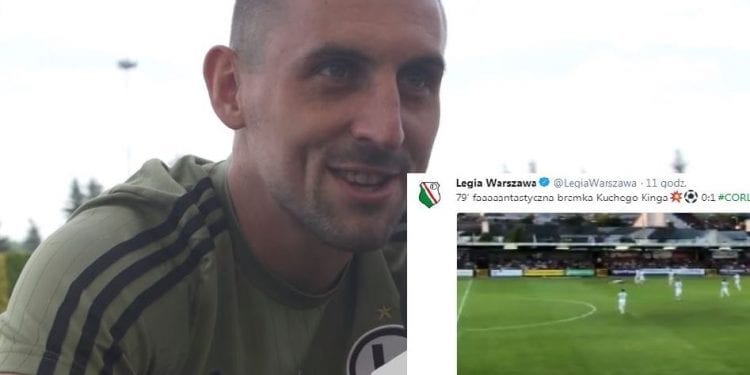 Legia Warszawa walczy o Ligę Mistrzów i wygrywa pierwszy mecz eliminacyjny. Wspaniały gol Michała Kucharczyka [WIDEO]