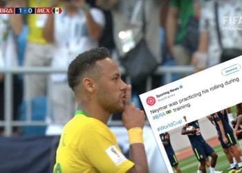 Neymar odpowiada krytykom. Na otwartym treningu ćwiczył… symulowanie fauli! [FOTO]