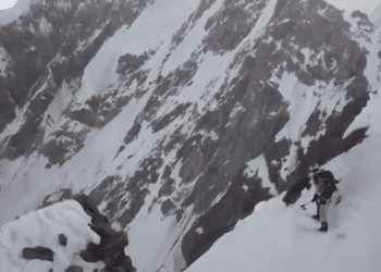 Jest nagranie ze zjazdu Andrzeja Bargiela z K2. Niesamowite ujęcia mrożą krew w żyłach