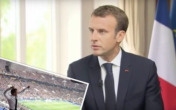 Zdjęcie Macrona hitem internetu. Tak cieszył się po jednej z bramek Francuzów! [FOTO]