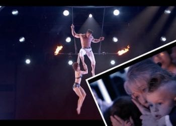 Mąż upuścił żonę podczas akrobacji w „Mam Talent”. Na wszystko patrzył ich syn! [WIDEO]