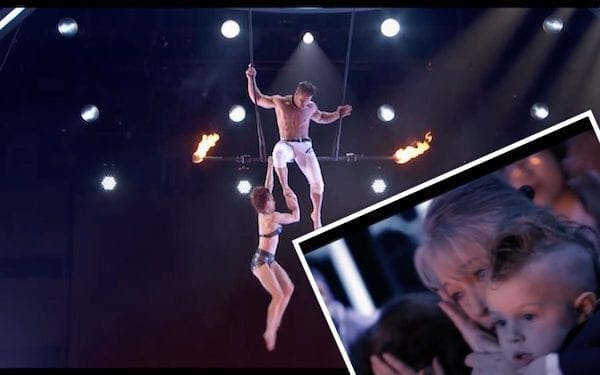 Mąż upuścił żonę podczas akrobacji w „Mam Talent”. Na wszystko patrzył ich syn! [WIDEO]