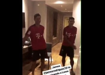 Robert Lewandowski i James Rodriguez… w szalonym tańcu. Zabawne nagranie na profilu społecznościowym Polaka [WIDEO]