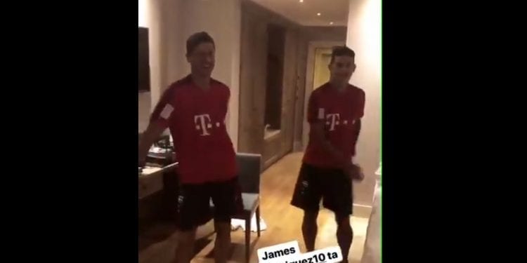 Robert Lewandowski i James Rodriguez… w szalonym tańcu. Zabawne nagranie na profilu społecznościowym Polaka [WIDEO]