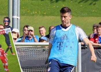 Podczas meczu ciągle faulował Lewandowskiego. Polak odpowiedział mu wymownym gestem!