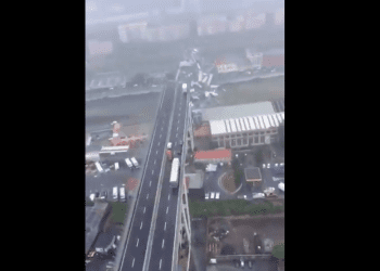 Zawalił się most na autostradzie we Włoszech! Kilkadziesiąt osób nie żyje [WIDEO]