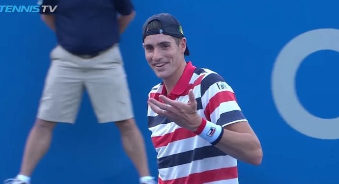 Podczas gry, Noah Rubin rozbawił wszystkich. Zniszczył buty [WIDEO]