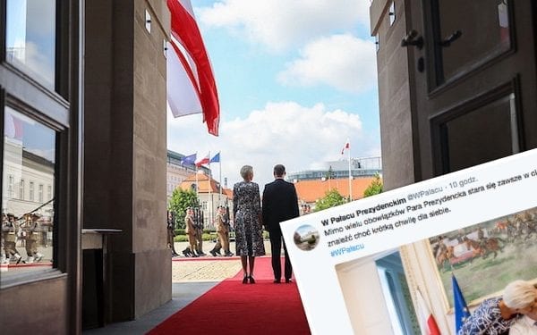 Zdjęcie Pary Prezydenckiej hitem w sieci. Znajdują czas na chwilę czułości? [FOTO]
