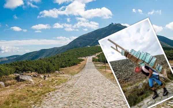 Wniósł na Śnieżkę 165,5 kg. Padł nowy rekord! [FOTO]