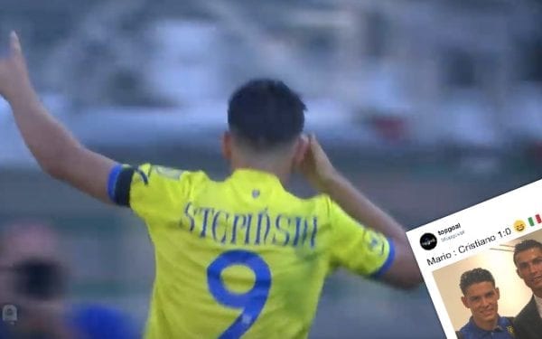 Mariusz Stępiński zrobił sobie zdjęcie z Cristiano Ronaldo. „Mario:Cristiano 1:0” [FOTO]