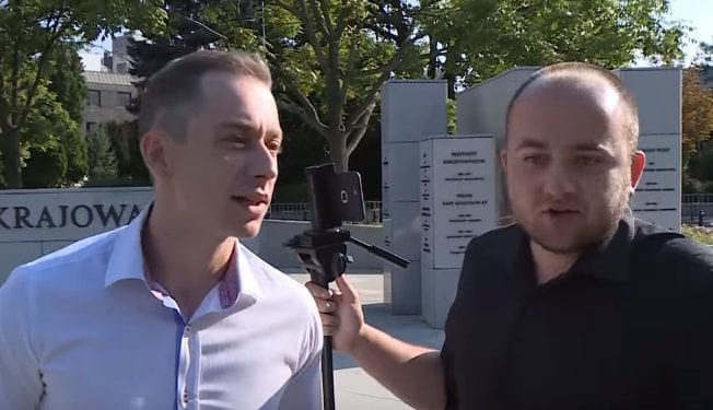 Zanim zaczęła się konferencja Rafała Trzaskowskiego, doszło do awantury. „Jest pan kłamcą!” [WIDEO]