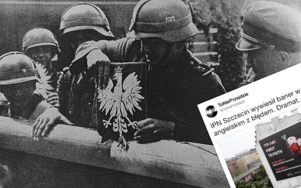 Wpadka IPN. Wywiesili ogromny baner z fatalnym błędem [FOTO]