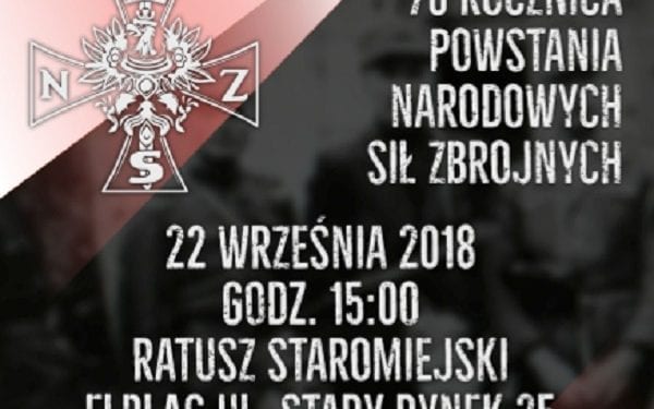 Obchody 76. rocznicy powstania Narodowych Sił Zbrojnych w Elblągu [PATRONAT]