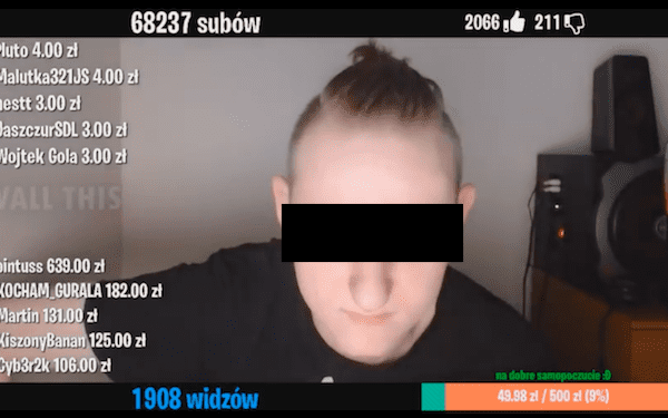 Policja poszukuje kontrowersyjnego youtubera „Gurala”. „Nie wykluczamy, że będzie poszukiwany listem gończym”