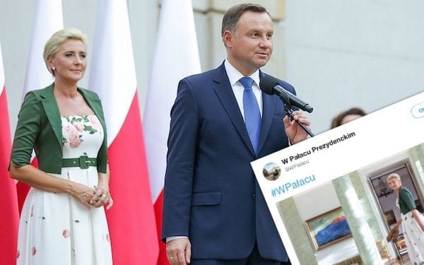 Zdjęcie Pierwszej Damy podbija sieć. Z gracją odpowiedziała na „zgubienie” buta w USA? [FOTO]