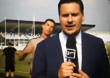 Cristiano Ronaldo parodiuje dziennikarza. Nagranie podbija sieć [WIDEO]