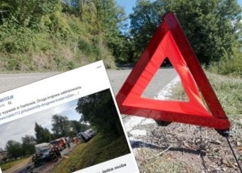 Tragiczny wypadek z udziałem pasażerskiego busa. Nie żyje jedna osoba, kilkunastu rannych