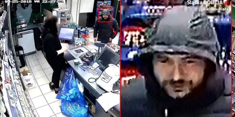 Bielsko-Biała: Napadł na sklep z nożem w ręku. Policja wyznaczyła nagrodę za jego rozpoznanie [FOTO]