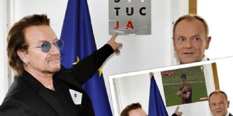 Zdjęcie Donalda Tuska i Bono zainspirowało internautów. Najlepsze memy