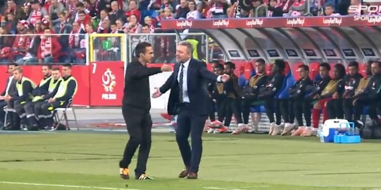 Jerzy Brzęczek dał się ponieść emocjom. TVP nagrała trenera podczas meczu [WIDEO]