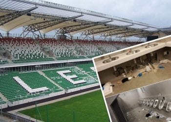 Kibice Legii zdemolowali toalety w Białymstoku. „Stan po wczorajszej wizycie słoików” [FOTO]