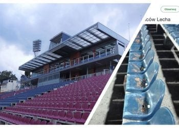 Skandal przed meczem LOTTO Ekstraklasy. Krzesełka w sektorze gości wysmarowane… paprykarzem [FOTO]