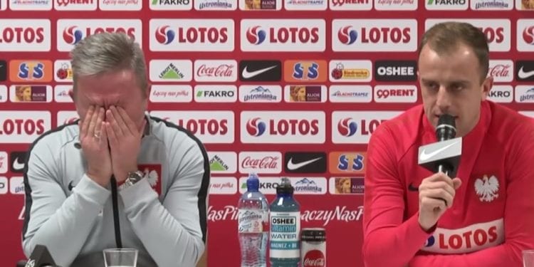 Kamil Grosicki doprowadził Jerzego Brzęczka do łez [WIDEO]