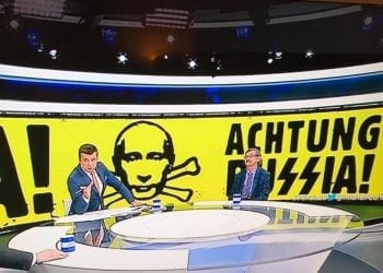 Rosja reaguje na grafikę w programie Rachonia. „Achtung Russia”
