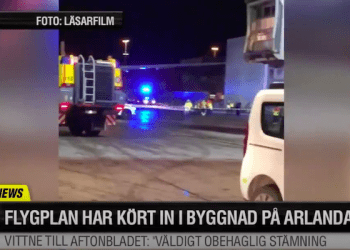 „Całkowity chaos” na lotnisku w Sztokholmie. Samolot uderzył w budynek [WIDEO]