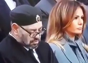 Król Maroka zasnął. Mina Trumpa mówi wszystko [WIDEO]