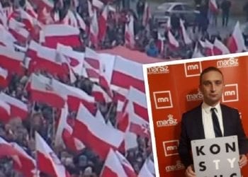 Prezes Marszu Niepodległości odpowiedział na odwołanie wymownym zdjęciem. „Konstytucja”