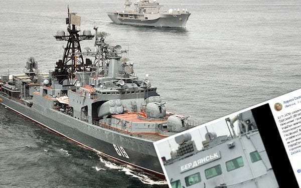 Zdjęcie ostrzelanego ukraińskiego okrętu trafiło do sieci. Uwagę zwraca jeden szczegół [FOTO]