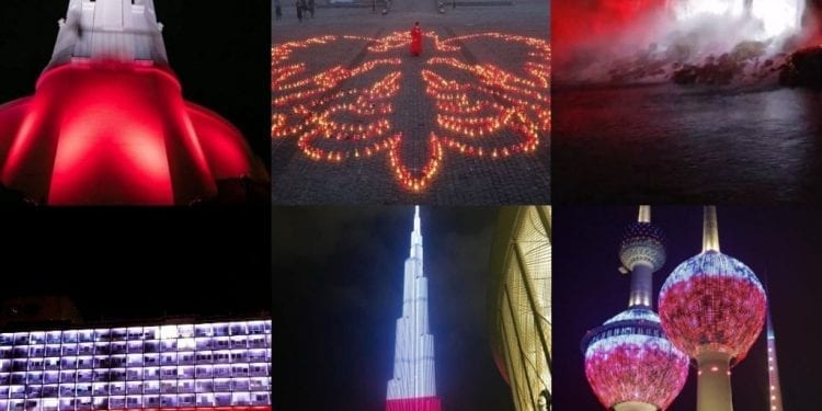 100-lecie polskiej niepodległości. Słynne budowle na całym świecie w biało-czerwonych barwach