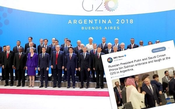 Nietypowe przywitanie Putina i księcia Arabii Saudyjskiej. Film stał się hitem sieci [WIDEO]