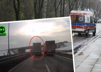 Ciężarówka blokuje karetkę wiozącą wątrobę do przeszczepu. „Co ci to dało?”