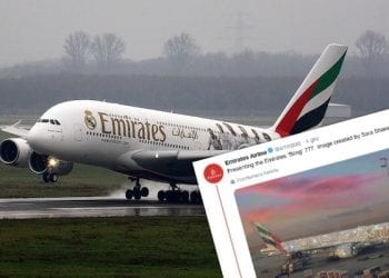 Boeing Emirates pokryty diamentami? Zdjęcie stało się hitem sieci [FOTO]