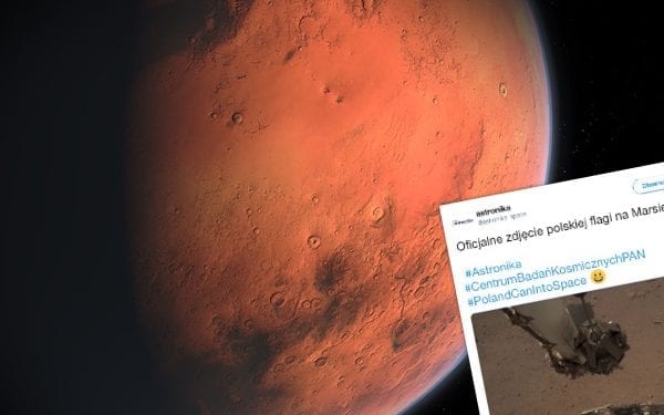 Polska flaga na zdjęciach z Marsa! [FOTO]