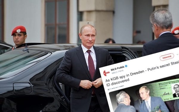 Władimir Putin agentem Stasi? „Bild” publikuje zaskakujące dokumenty!
