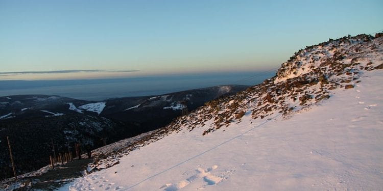 Wchodzili na Śnieżkę w krótkich spodenkach