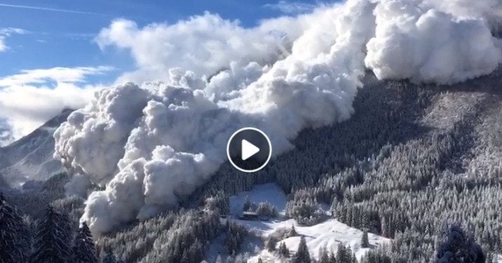 Wielka lawina w Alpach. Jest nagranie [WIDEO]
