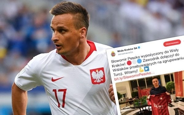 Sławomir Peszko oficjalnie w Wiśle Kraków. Dołączył do zgrupowania drużyny [FOTO]