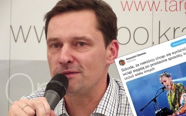 Krzysztof Ziemiec krytykuje kontrowersyjny strój artystki na Sylwestrze. „Prostackie sposoby”