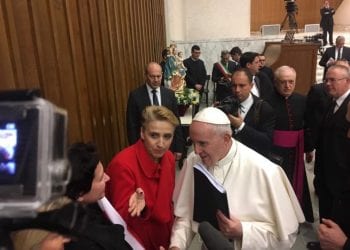 Joanna Scheuring-Wielgus spotkała się z papieżem Franciszkiem