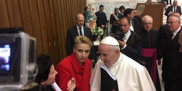 Joanna Scheuring-Wielgus spotkała się z papieżem Franciszkiem