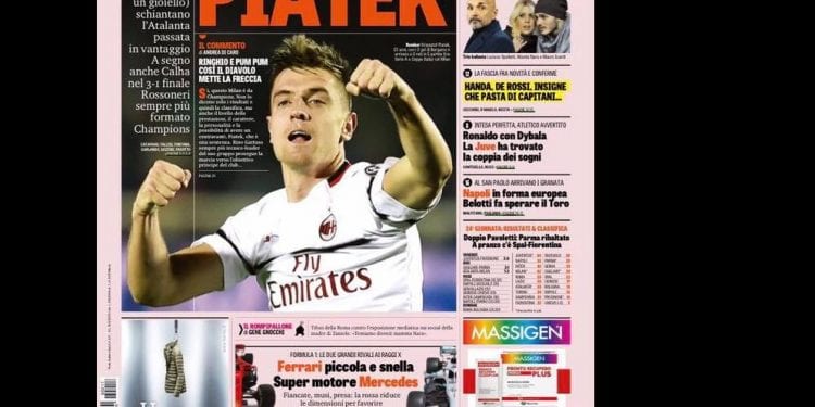 Krzysztof Piątek na okładce „La Gazetta Dello Sport”!