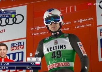 Kamil Stoch nokautuje rywali w Lahti! Tak wyglądał finałowy skok [WIDEO]